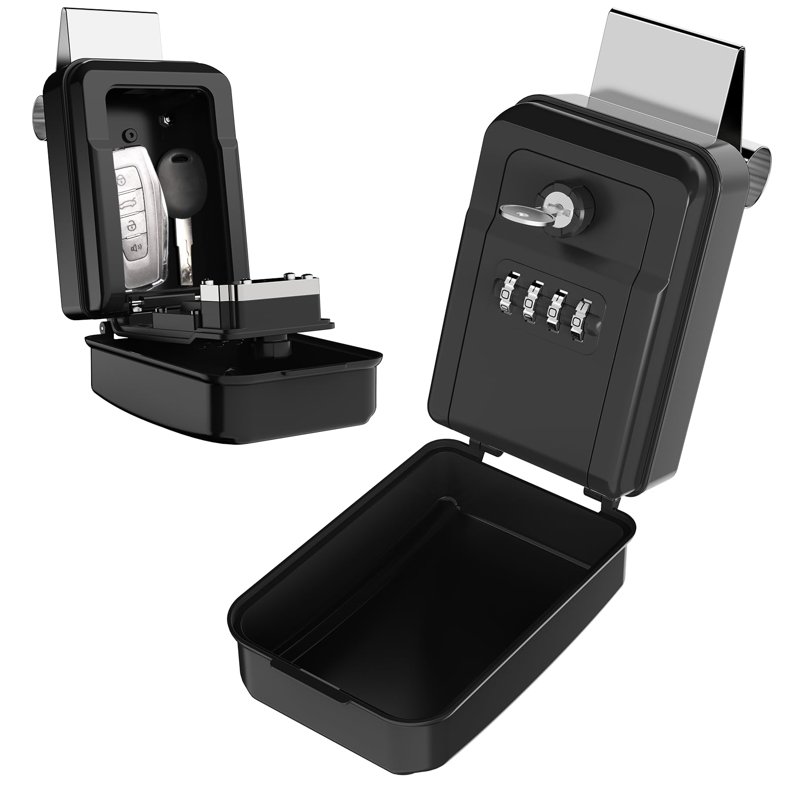 Photo 1 of Lifronkit Car Window Lock Box for Turo, Car Key Lock Box, 4-Digit Combination Lockbox with Emergency Access Key Design, Larger Capacity Security Key Hiders for Ride Share, Turo, GetAround(New Verison)