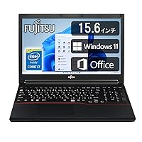 ノートパソコン 富士通 FUJITSU A574 /■ 高性能第4世代Core i7/内蔵テンキー/ Office2019/メモリ8GB /Windows11 /無線LAN/HDMI/DVD/在宅勤務 仕事用 学習用 初期設定済 15.6型 (整備済み品) (内蔵テンキー搭載, SSD 1TB)