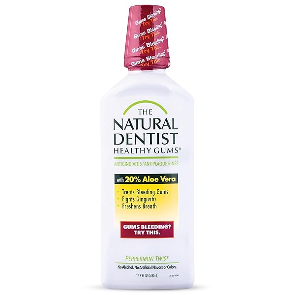 THE NATURAL DENTIST PEPPERMINT TWIST MOUTHWASH, NO ALCOHOL...
