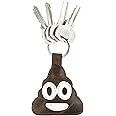 Hide & Drink, Poop Emoji Leather Keychain/Key Ring/Holder/Cute Gifts/Accessories, Handmade Includes 101 Year Warranty :: Bourbon Brown