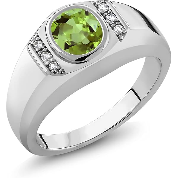 LMDPRAJAPATIS 2.85 Ct Yellow Sapphire Ring - Natural Pukhraj Gemstone In Sterling Silver For Men & Women - View #7
