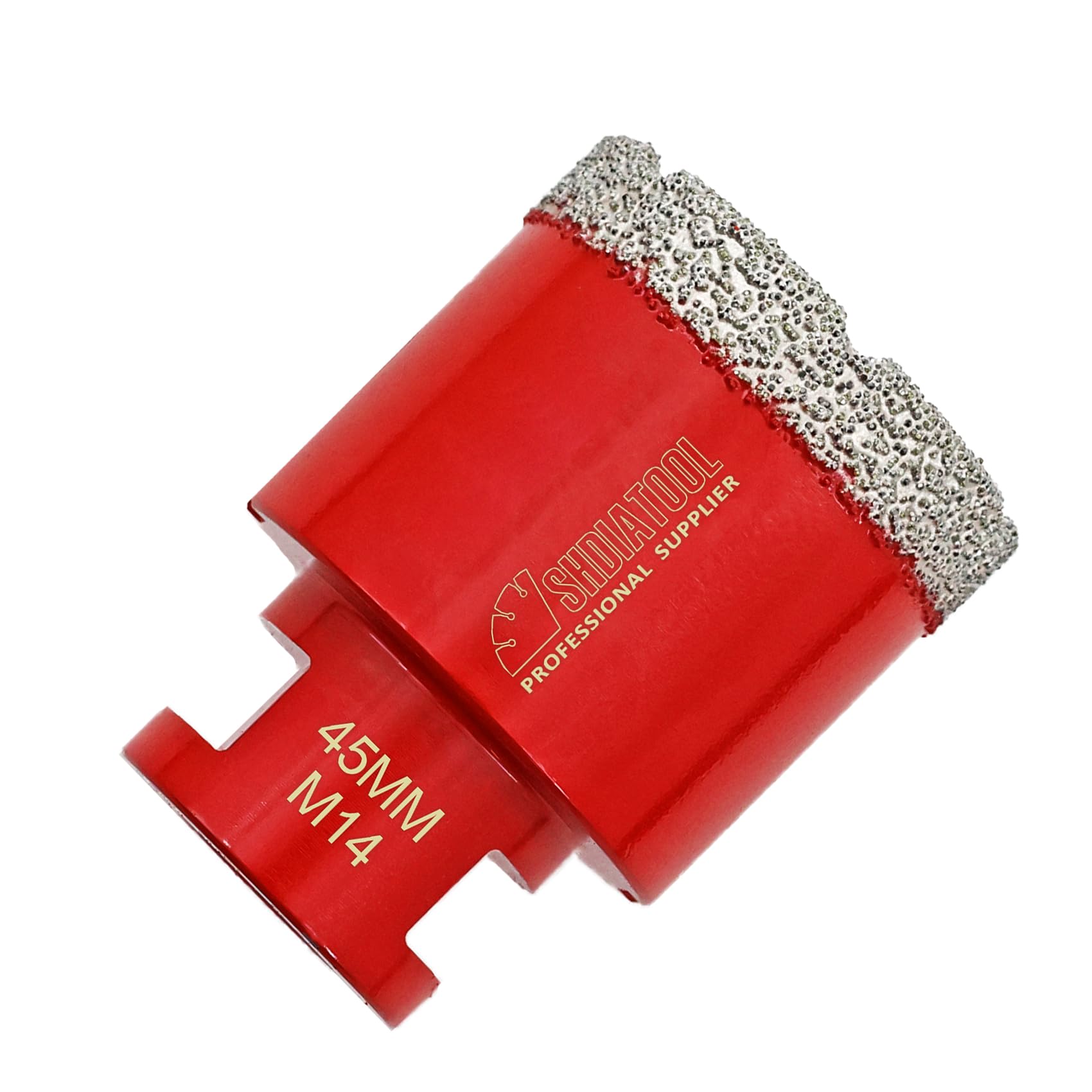 SHDIATOOL Dry Diamond Drill Core Bit Diameter 45mm Vacuum Brazed Drilling Porcelain Tile Granite Marble