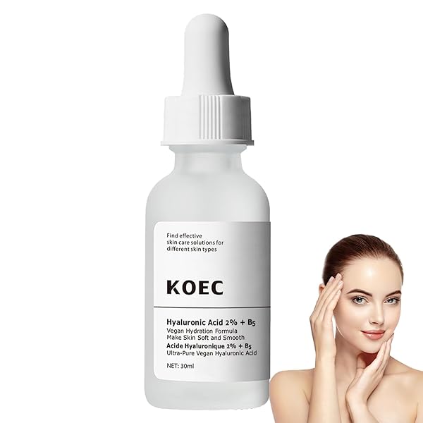 HYALURONIC ACID 2% + B5,FACE MOISTURISER, HYALURONIC ACID SERUM FOR FACE HYDRATED, HYALURONIC ACID FACE SERUM FOR WOMEN PLUMP AND SMOOTH SKIN, HYLURONIC ACID SERUM FOR FACE ANTI AGING, SKIN CARE