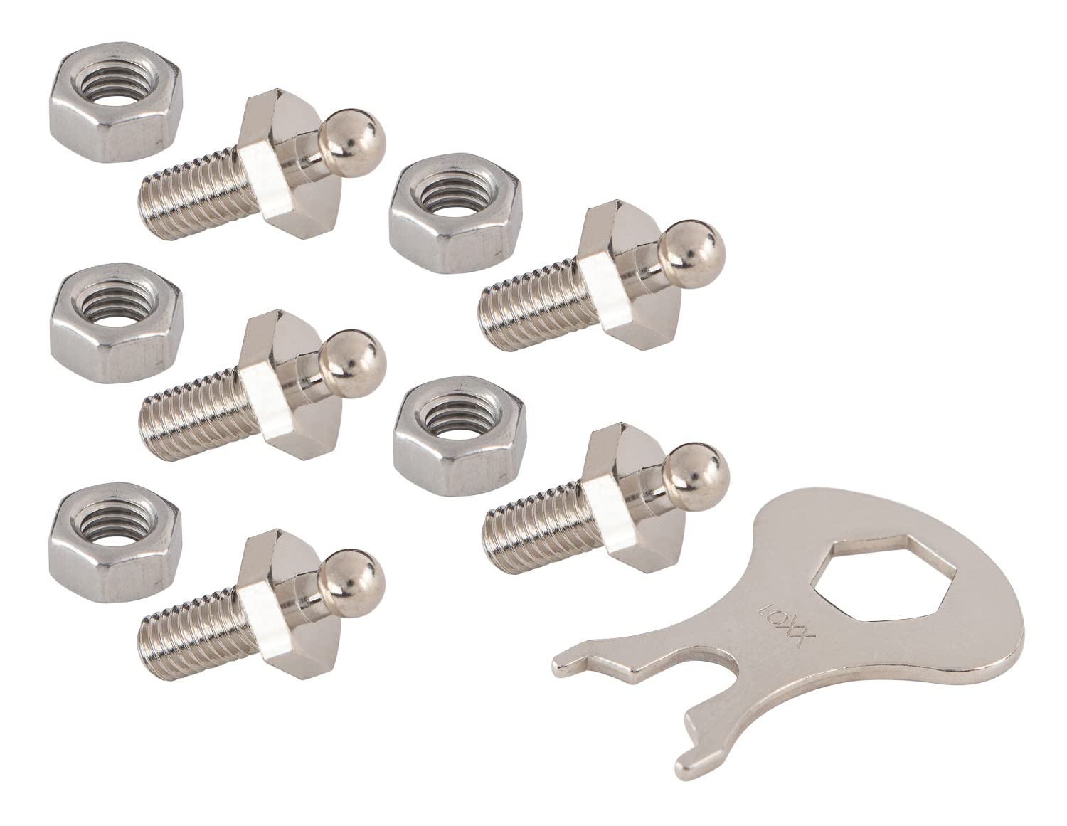 New Marine LOXX Bottom Parts 5 Pieces Threaded Screws M5 x 10 + Key