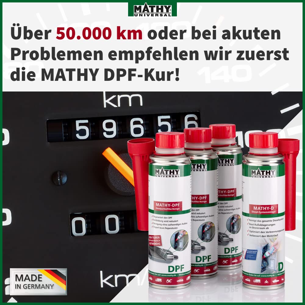 MATHY-DPF Partikelfilter Reiniger Diesel (300 ml) - hochwirksamer DPF Reiniger - Diesel Systemreiniger für Dieselmotoren - Diesel Additiv 5