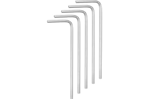HARFINGTON 5pcs Hex Key Wrench 1.5mm L-Shape Hexagon Metric Wrenches Chrome Vanadium Steel Repairing Tool for Home Repair, Si