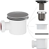 HNNHOME Chrome Shower Drain Cover 90/115mm Hair Catcher Removable Top view 7