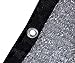 UNIUP 70% Aluminum Shade Cloth 6.5 FT x 10 FT，Silver Tarps Fabric Privacy Screen Pet Shade Car Cover Patio Garden Pergola Cover Canopy with Grommets and Ball Bungee, Aluminum Foil Shade Net