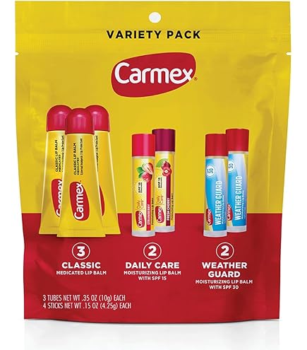Amazon.com : Carmex 4 Mini Tubes Daily Care Moisturizing SPF 15