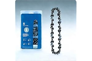 5-Inch Replacement Chainsaw Chain, 3/8-Inch LP Pitch, 40 Drive Links, Semi-Chisel Design, Compatible with Most Cordless Pole 