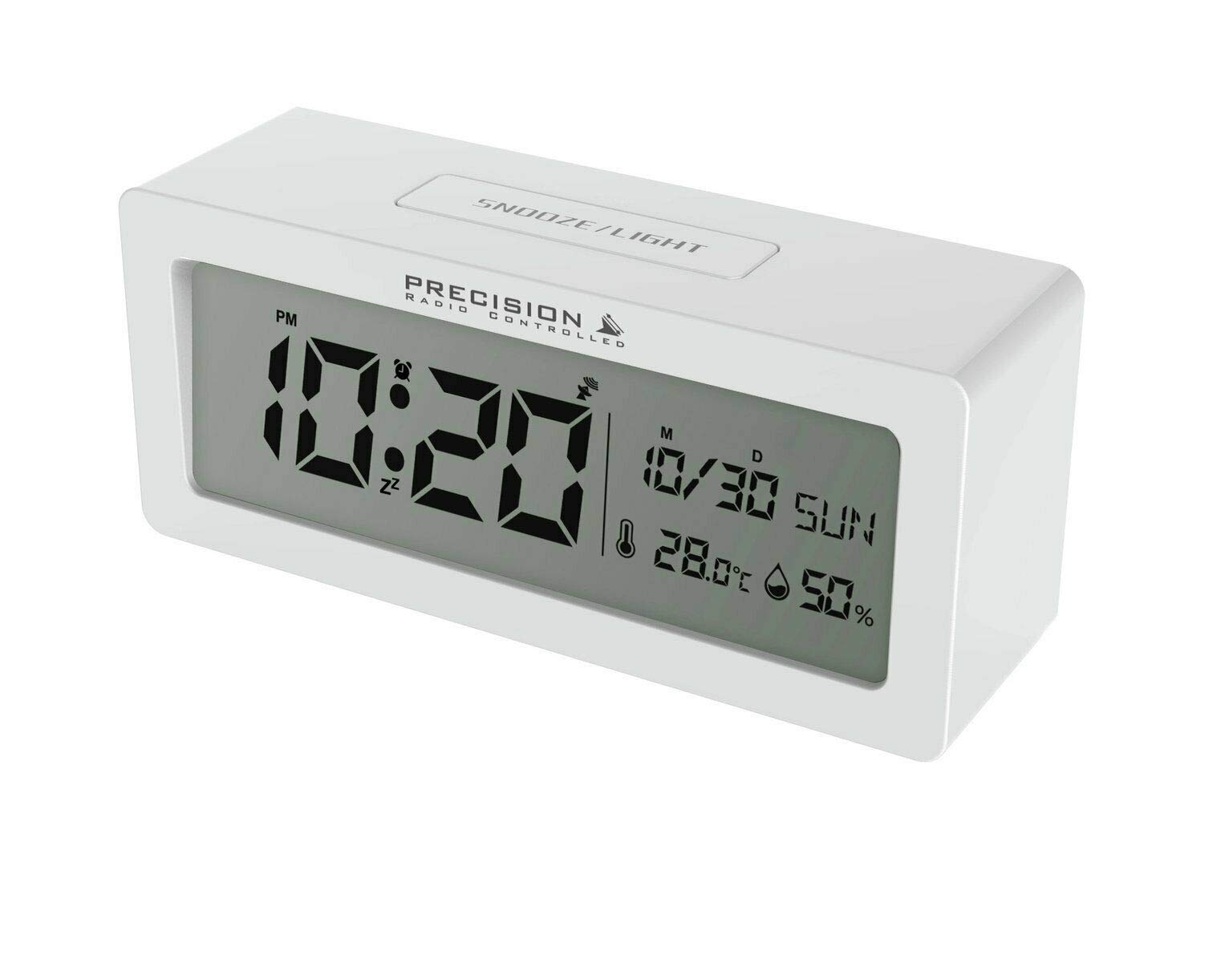 Precision Alarm Clock, White, One Size, AP061