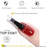 Kanorine Top Coat Gel Nail Polish UV LED No Wipe High Gloss Long Wearing view 3