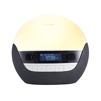 Lumie Bodyclock Luxe 750D - Lichtwecker DAB-Radio, Bluetooth-Audiofunktion und Nachttischlampe mit geringem Blaulichtanteil