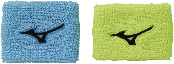 Amazon Co Jp Mizuno テニスウェア リストバンド 62jy8001 シアン ライムグリーン 日本 F Free サイズ 服 ファッション小物