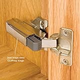 Blum 973A0500.01x5 Blumotion Straight Arm Full Overlay Hinge Nickel Finish Pack view 3