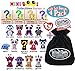 TY Mini Boos Hand Painted Collectible Figurines Series 2 Blind Box Gift Set Party Bundle with Bonus Matty's Toy Stop Storage Bag - 4 Pack (Asst.)