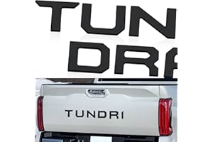 KINGBOO Tailgate Insert Letters 3D Raised Rear Emblems, ABS Plastic Inserts with Adhesive Compatible with Tundr 2022-2023 Truck Accessories Badge (Matte Black)