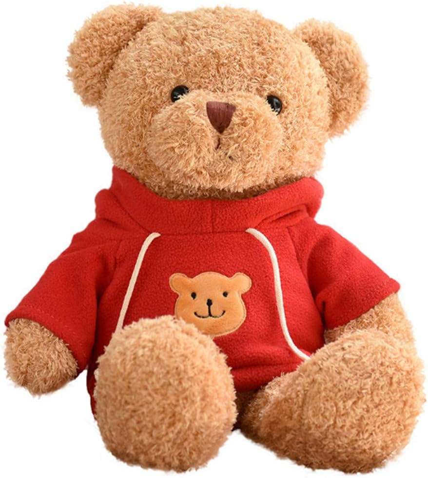 Jguo Plush Toy Regalo di Compleanno di sonno del Bambino del giocattolo Della peluche dell'orsacchiotto dei vestiti da portare Della bambola sveglia dell'orso
