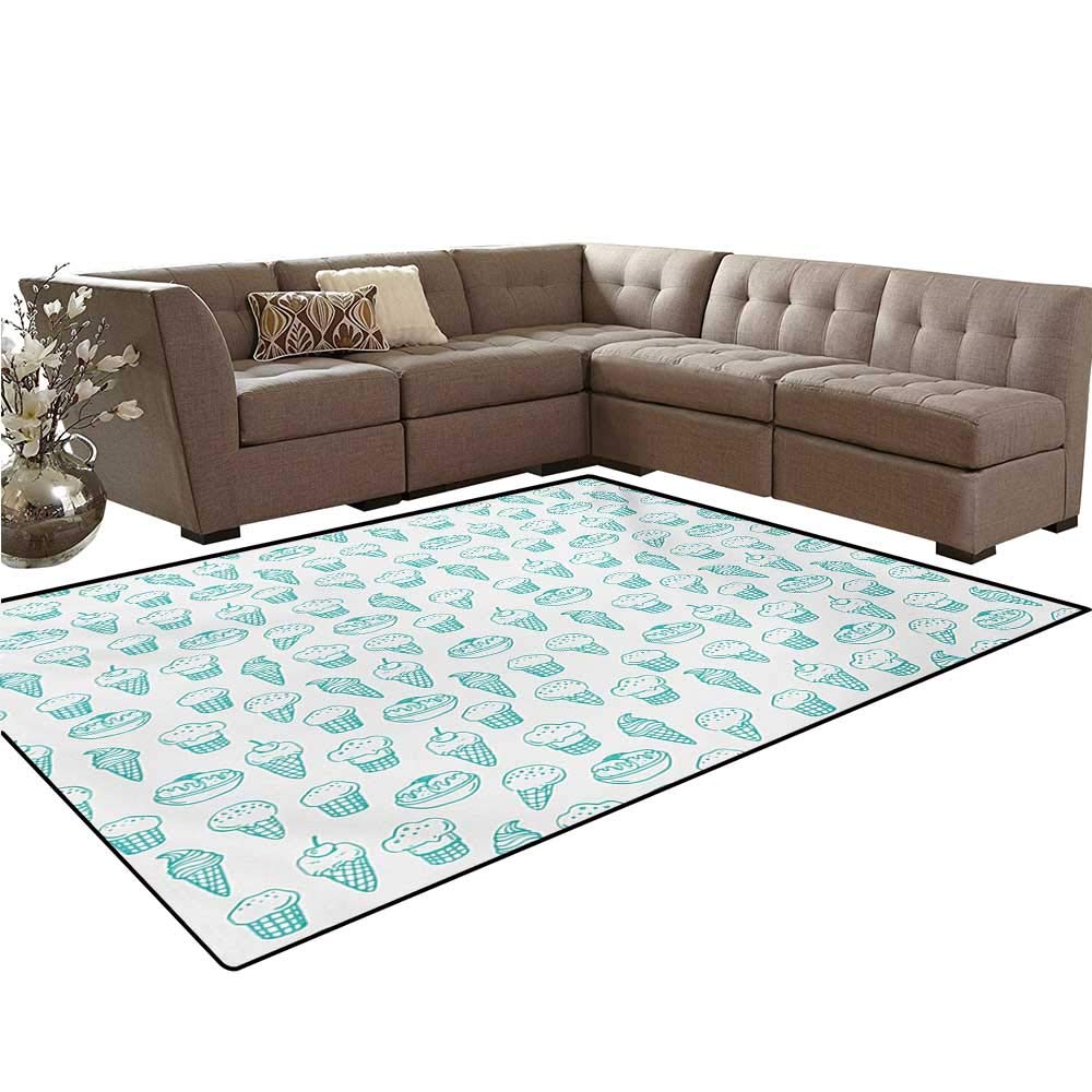 Amazon Com Ice Cream Kids Carpet Play Mat Rug Hand Drawn