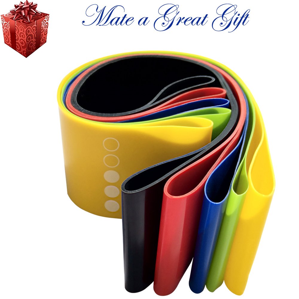 Bandas Ejercicio,Bandas Elásticas||Cintas Elasticas||Bandas de Resistencia para Piernas, Bandas Elasticas Fitness para Yoga, Pilates, Crossfit, Gym, Musculacion, Fisioterapia, Rehabilitacion