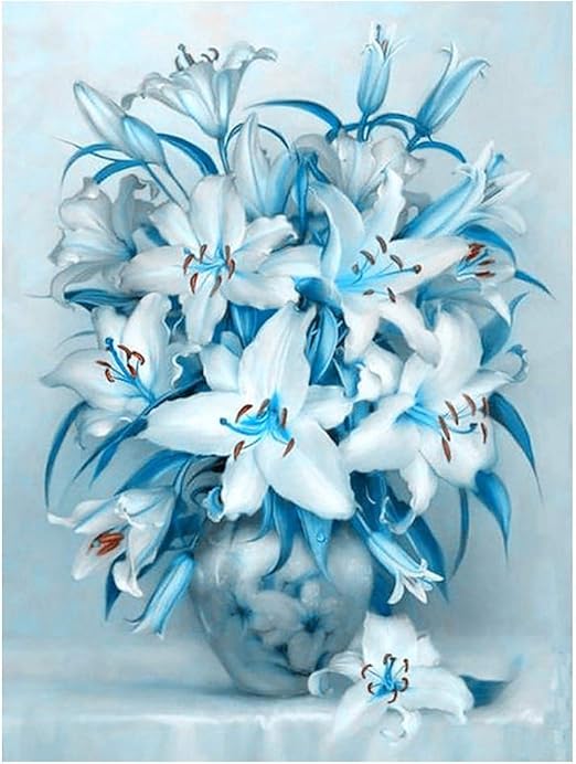 Spachy 5D Diamond Painting 30x40cm, Flower Picture DIY Diamond Painting
