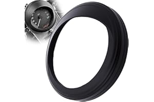 CHERN YUEH 5 inch Speedometer Gauge Tank Mounted Cover Trim Ring Bezel Aluminum Visor Style for Harley-Davidson (Matte Black)