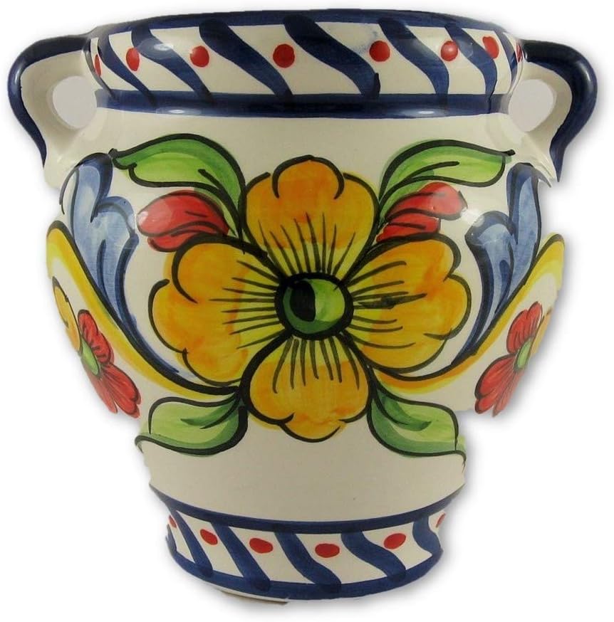 A Touch of Spain Hand painted Spanish wall planter: Amazon.co.uk