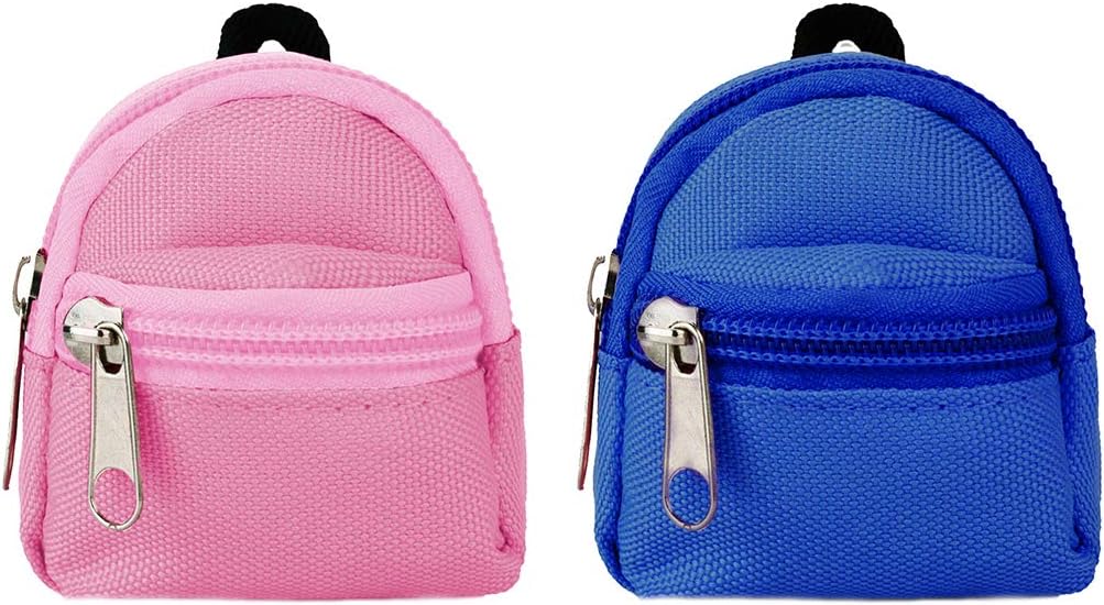 B bangcool 2PCS Doll Backpack Mini Doll Bag Doll Play Accessories Doll Accessories