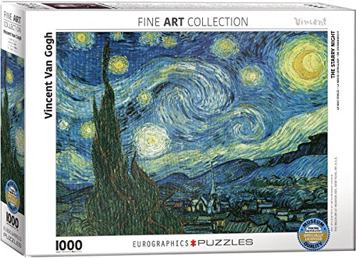 Eurographics starry night by vincent van gogh 1000-piec…
