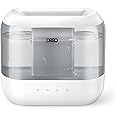 Dreo 4L Humidifiers for Bedroom, Quiet Supersized Cool Mist Ultrasonic Humidifier with Diffuser, 60 Hour Runtime for Home, Nursery, Plant, Gray