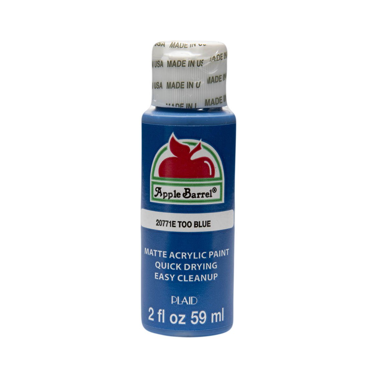 Photo 1 of Apple Barrel Acrylic Paint in Assorted Colors (2 oz), 20771, Too Blue