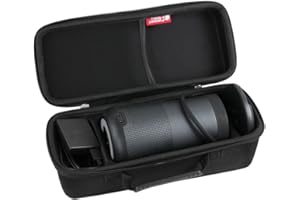 Hard Travel Case for Bose SoundLink Revolve+ (Series II) Bluetooth Speaker/Bose SoundLink Revolve+ Bluetooth Speaker with Charging Cradle by Hermitshell (Black)
