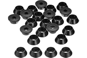 uxcell M5 Cone Cup Countersunk Washers, 20 Pcs Anodized Aluminum Gaskets Cup Head Washer Gasket, Cup Screw Counterbore Gasket