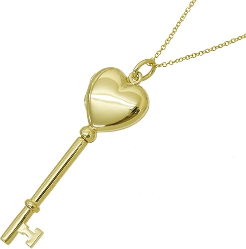 Amazon ティファニー Tiffany Co ハート キー ネックレス 40cm K18 K14 Yg 18金 14金 イエローゴールド 750 585 ロケット 鍵 中古 ネックレス 通販