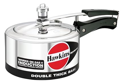 Hawkins Hevibase Aluminum Induction Model Pressure Cooker, 2 Litres