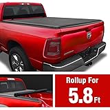 Amazon Com Tyger Auto T1 Soft Roll Up Truck Bed Tonneau Cover Compatible With 2009 2018 Dodge Ram 1500 2019 2020 Classic Only Fleetside 5 7 Bed 67 Without Rambox Tg Bc1d9018 Automotive