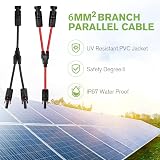 URAQT Solar Y-Splitter 1 to 2 6mm² Parallel Adapter MMF+FFM view 6