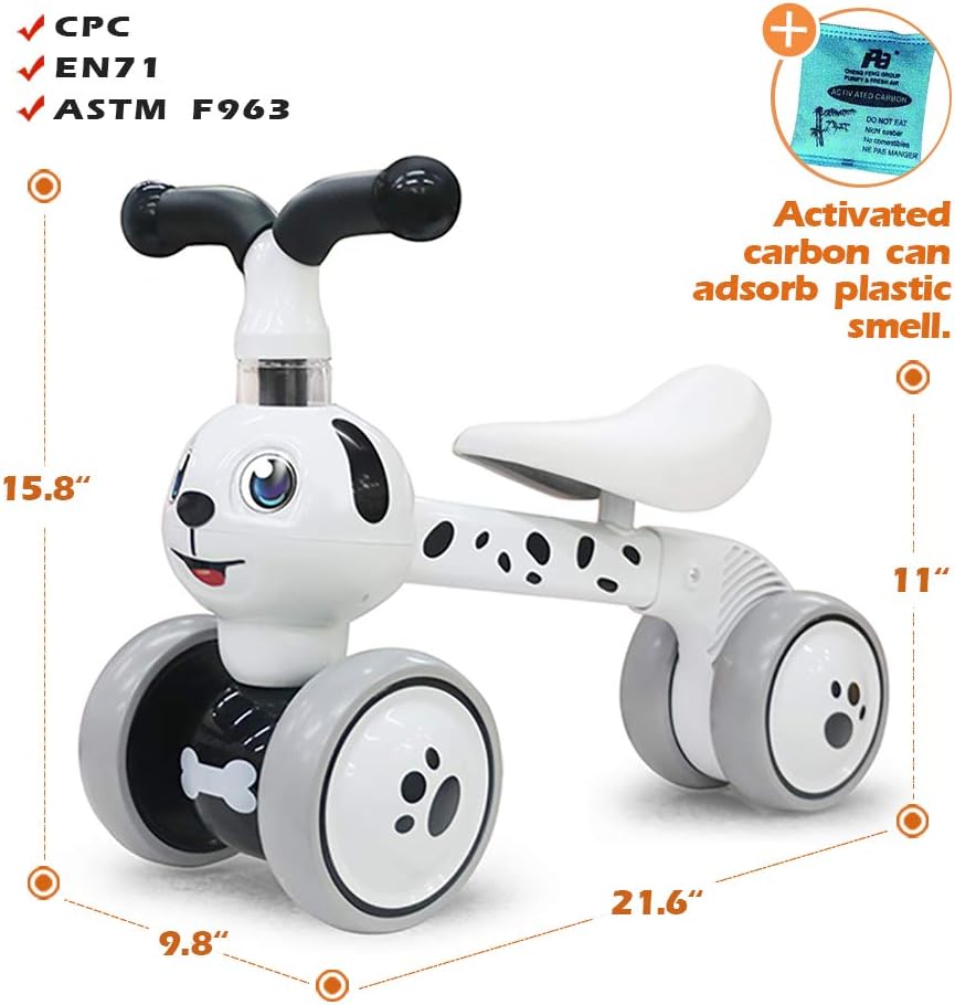 YGJT Baby Balance Bikes Bicycle Kids Toys Riding Toy for 1 Year Boys Girls 10-36 Months Baby's First Bike First Birthday Gift: Sports & Outdoors