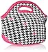 BYO Rambler Insulated Neoprene Lunch Bag, Houndstooth Black