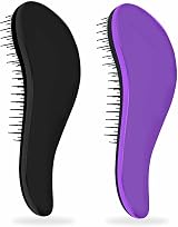 AZEEZ Detangling Hair Brush for Wet Dry Curly Straight Hair Styling Comb Black view 1
