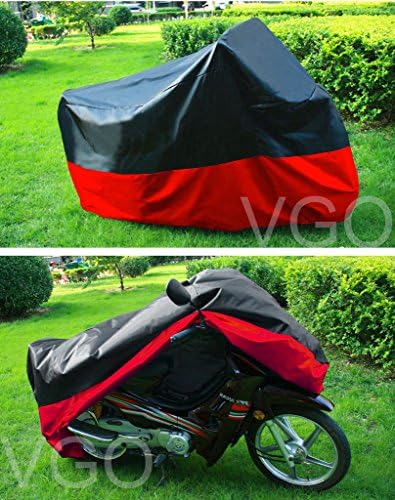 Motorcycle Cover For Kawasaki ZX10R 2006 UV Dust Protector M Black Red