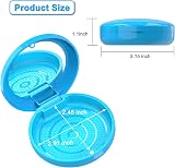 BVN Retainer Case with Mirror - Slim Box for Invisalign Aligners Blue view 2