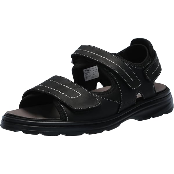 Nunn Bush Rio Vista River Sandalia para Hobre con 3 Correas, Negro, 7