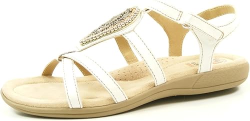 earth white sandals