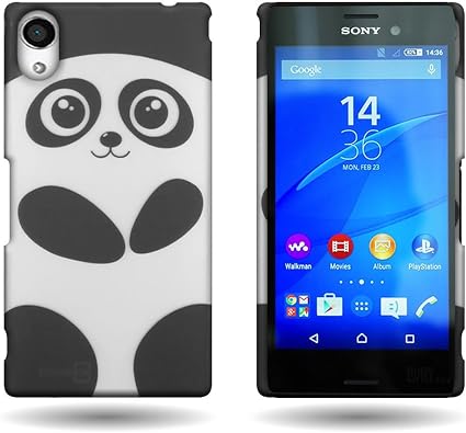 Amazon Com Sony Xperia M4 Aqua Case Back Cover Protector Coveron Slender Fit Slim Shell With Unique Image Hard Plastic Shield Phone Cover Case For Sony Xperia M4 Aqua Cute Panda Animal