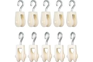 SHINICO Plastic Pulley mini for Wire Amateur Radio Loop Antennas, DIY School Pulley Frame Project, Small Light 10PCS