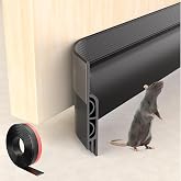 KNEELISA 39" Black Under Door Draft Stopper Interior for 0-1&ldquo; Gap,Silicone | Bottom Door Sweep Sound Proofing,Soundproofing Noise Blocker,Gap Filler Soundproof Seal Strip