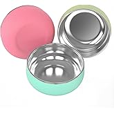 Bella's Friends Stainless Steel Baby Bowls with Silicone Sleeve 3 Pack, 5” for Toddlers Kids Feeding, Non-Slip, Non-Toxic, Mess-Free, Dishwasher Safe, Fit High Chair Size