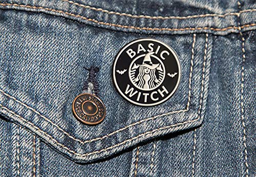 Pins for Backpacks, Many Designs to Choose from | Enamel Pin, Funny Pins, Hat pins, Meme Pins, Cool Pins, Cute Pins, Button Pins (Basic Witch)