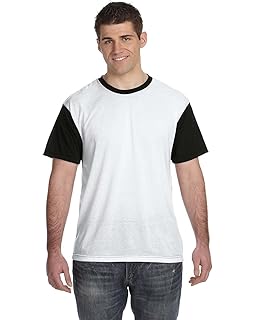 Polyester Blackout T-Shirt (S1902) White/Black, XL
